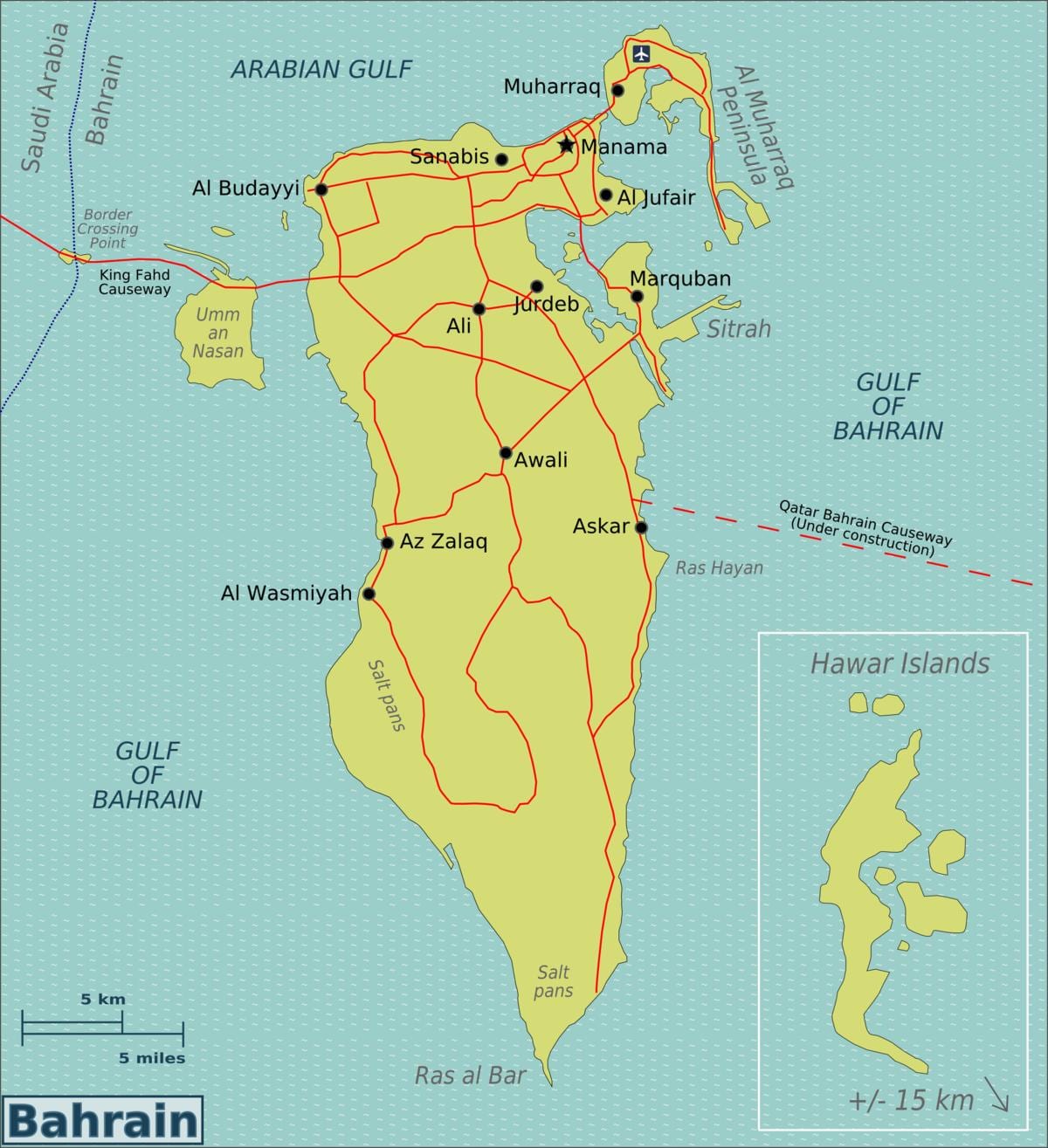 Bahrain nazioarteko aireportua parking mapa