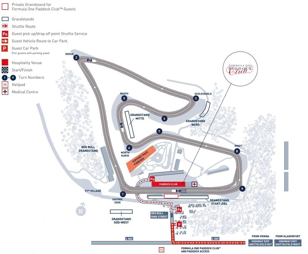 mapa Bahrain gp