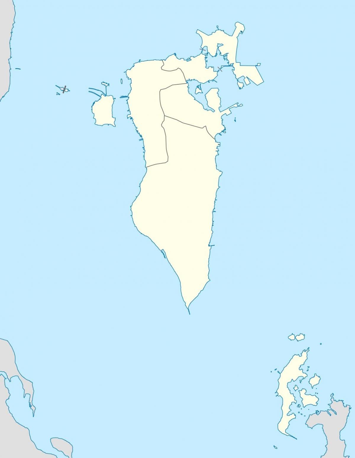mapa Bahrain mapa bektorea