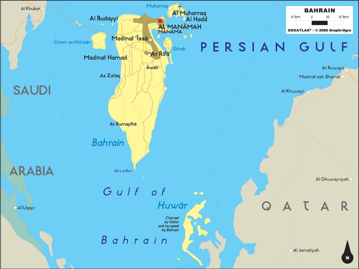 mapa Bahrain offline