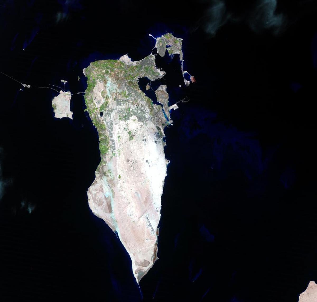 mapa satelite Bahrain