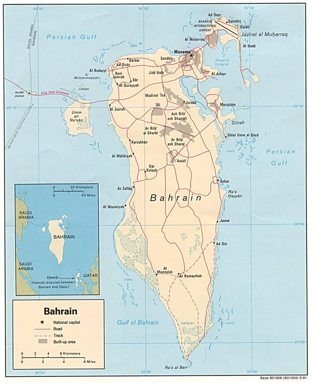 mapa erakusketa errepide Bahrain