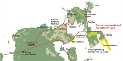 Mapa Bahrain 2030