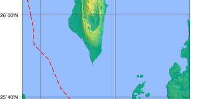 Mapa fisiko Bahrain