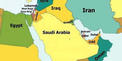 Bahrain herrialde munduko mapa
