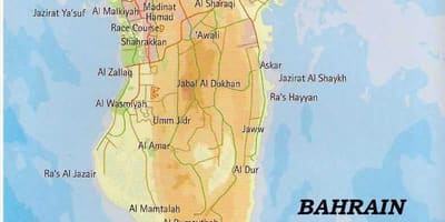 Bahrain mapa leku