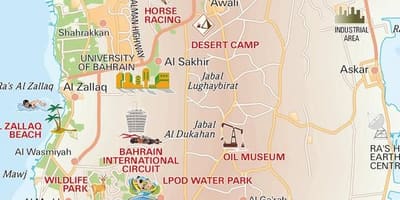Mapa bizitzaren zuhaitza Bahrain