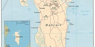 Mapa erakusketa errepide Bahrain